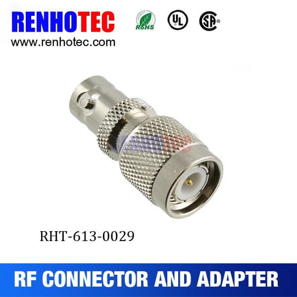 BNC Jack to TNC Plug Male Crimp Electrical Adapter Connector